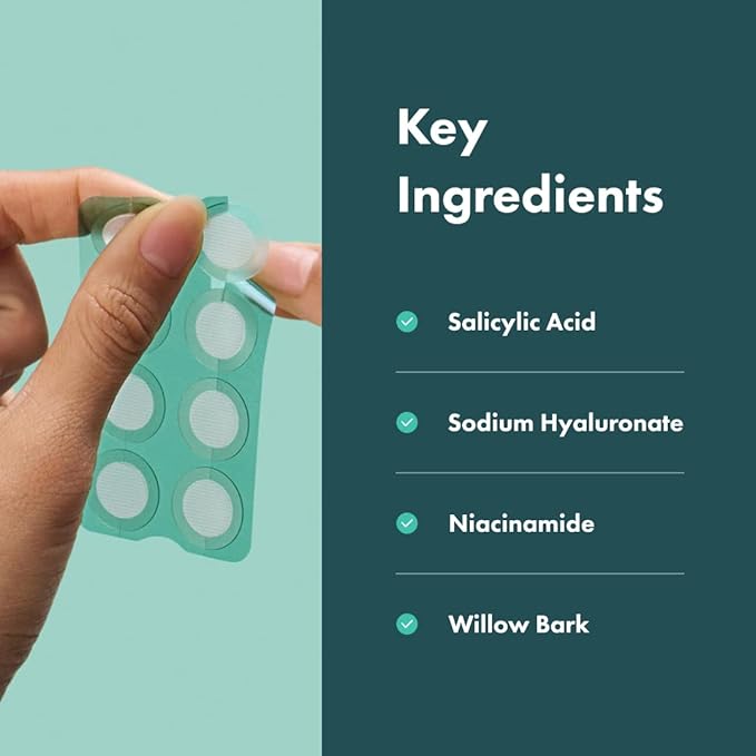 Mighty Patch Micropoint Large Hydrocolloid Pimple Patches for Face Blemishes from Hero Cosmetics, Acne Stickers for Early Stage Zits & Hidden Pimples, 395 Proprietary Micropoints, 8 Count