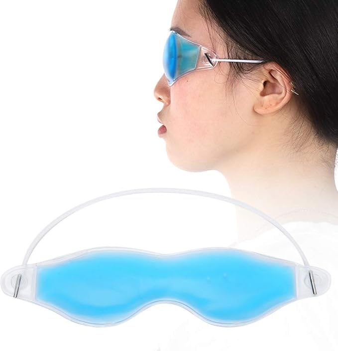 Gel Eye Pads,Gel Eye Cooling Eye Masks, Cold Eye for Dry Eyes, Ice Eye Frozen Reusable Eye Ice Pack Cold Eye Compress for Dark Circles Puffy Eyes