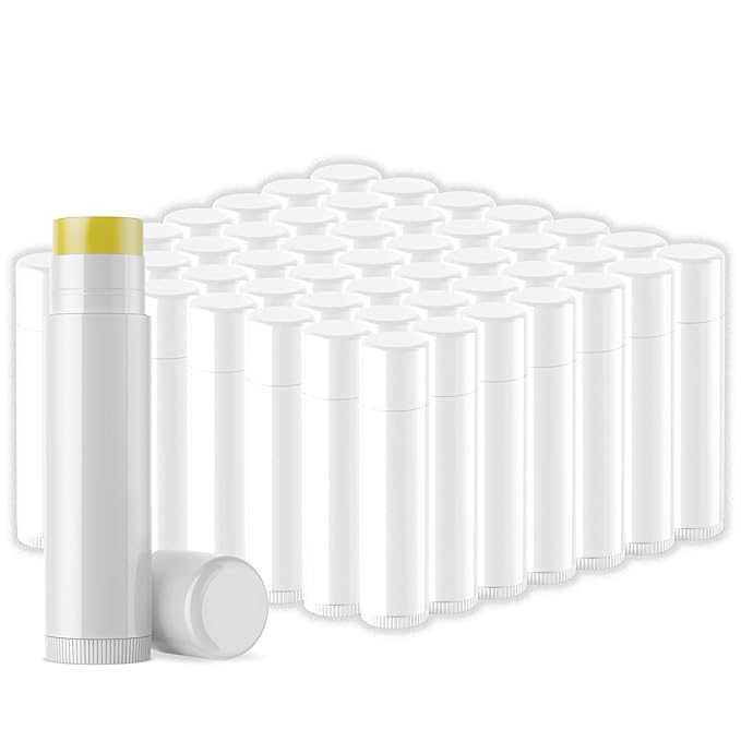 Natural Cherry Lip Balm Bulk, Unlabeled Filled, 100 Pack | Add Your Own Labels