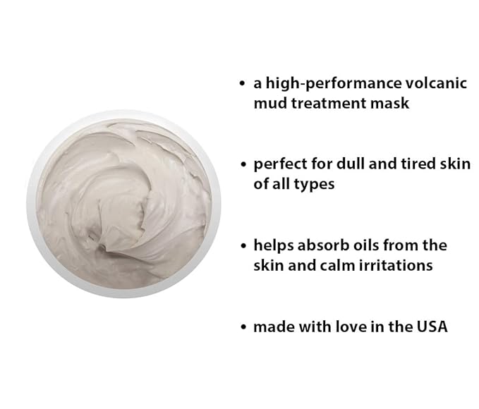 Raya Volcanic Mud Masque (605) | Deep Pore Facial Treatment Mask for Dull Skin | Helps Decongest and Clear Pores