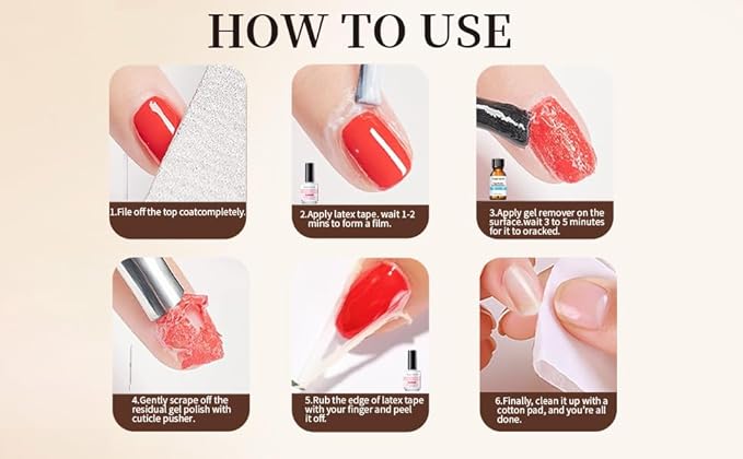 Gel Nail Polish Remover (1pcs, Gel Nail Polish Remover Set)