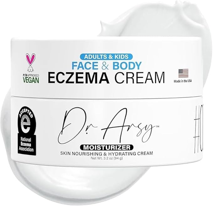 Eczema Cream for Adults & Kids – Hypoallergenic Barrier Repair Moisturizer, Clinically Proven (3 Studies), Fragrance-Free, Dermatologist Tested, Face & Body Hydration, NEA Accepted, USA Made