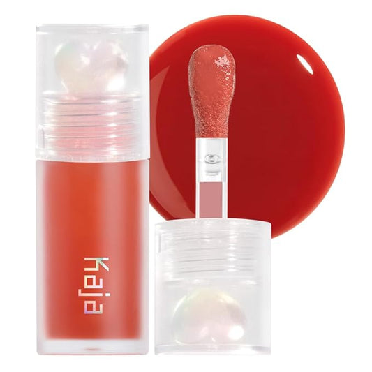 Kaja Lip Plumping - Juicy Glass 06 Apple Cider | Hydrating, Feel Plumped and Lightweight with Vitamin Tree Fruit Oil, Vegan, Cruelty-Free, Clear Tint Stain Shine Gloss Plumper, Long Lasting