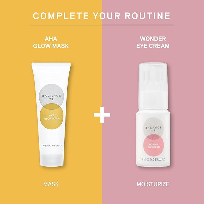 Balance Me Wonder Eye Cream, With Hyaluronic Acid, Reduces Dark Circles & Puffiness, Anti-Ageing & Hydrating Eye Gel, For All Skin Types, 100% Natural, Vegan & Cruelty Free Made In UK, 0.5 Fl Oz