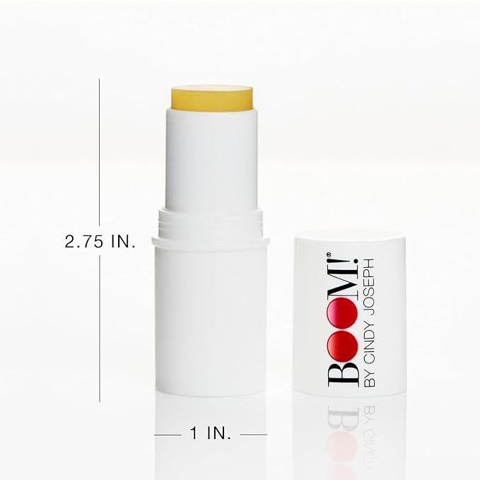BOOM! by Cindy Joseph Boomstick Glo - Natural Hydrating Skin Moisturizer Stick for Face & Body - Multi-Use Vegan Makeup Stick for Older Women & Mature Skin