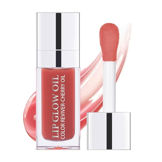 Plumping, Hydrating Lip Gloss - Long Lasting, Non-sticky Tinted Balm Revitalizes Dry Lips (ROSEWOOD)