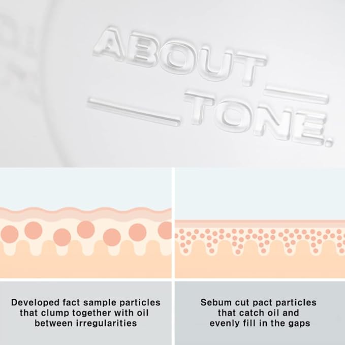 Sebum Cut Powder Pact 0.28oz - Extreme Sebum Control Pressed Powder Compact with Mirror and Puff Non-Dry Oil Cut Ultra-Fine Texture Face Makeup Finishing Setting Fixing Longlasting Vegan