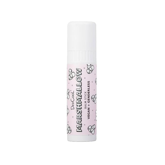 DedCool Lip Balm Stick (Marshmallow) Jumbo, Vegan, Flavored, Coconut Oil Lip Balm, Long Lasting, Moisturization, Hydrates Dry & Chapped Lips, Vegan, Natural, Clean, Non-Toxic, Fragrance For All
