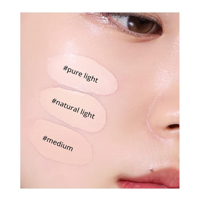 S2ND Zero Fit Matte Cushion Natural Coverage Foundation Air Cushion, Long-Lasting Hydrating Compact (#Pure Light (#17~19))