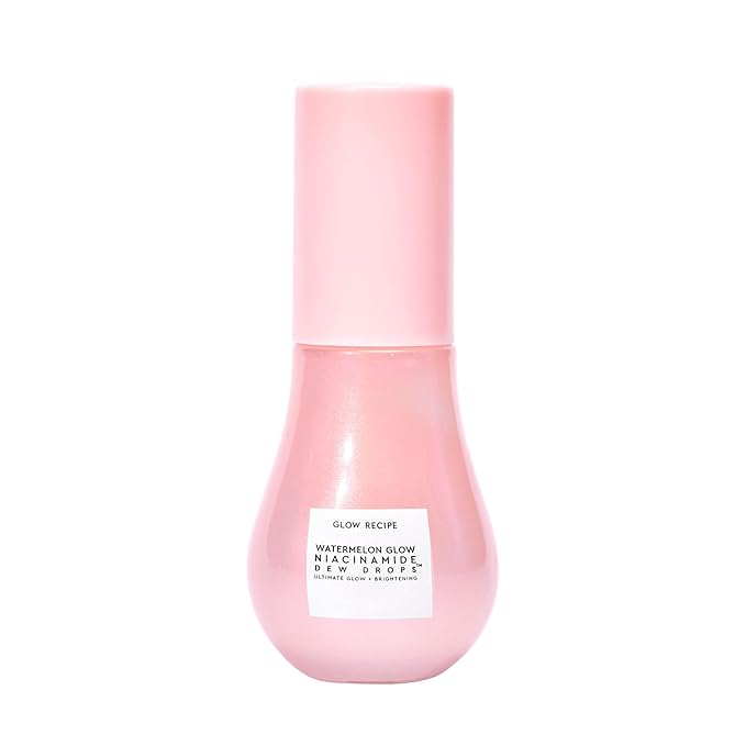 Glow Recipe Niacinamide Dew Drops Face Serum - Hydrating Korean Skincare & Illuminating Makeup Primer for Dewy, Glass Skin - Hyaluronic Acid Serum for Face Brightening, Plumping & Highlighting (15ml)