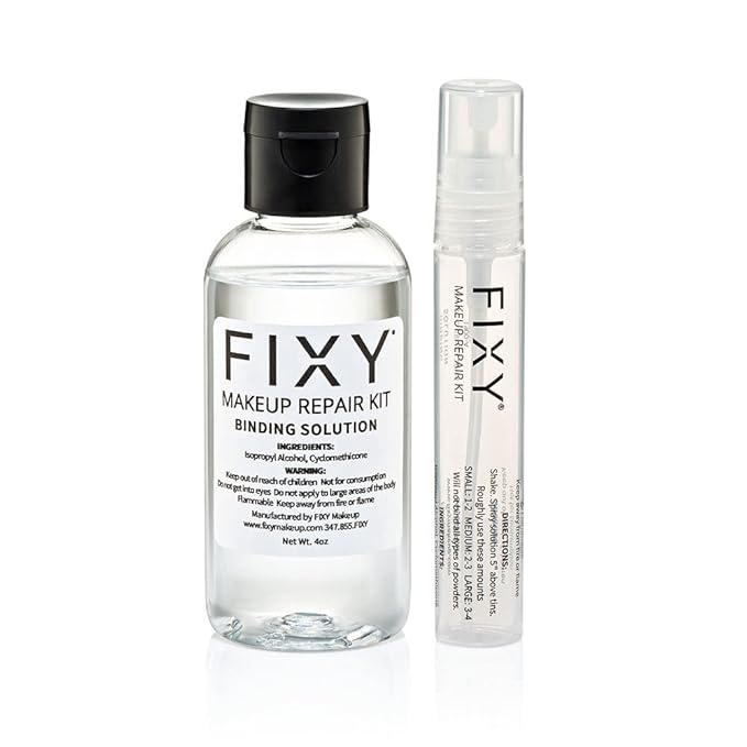 FIXY Makeup Repair Spray - Revive & Restore Pressed Powders, Eyeshadow, Blush, Bronzers & Highlighter | Retains Color | 4oz Vegan Solution, Fragrance-Free, Paraben-Free