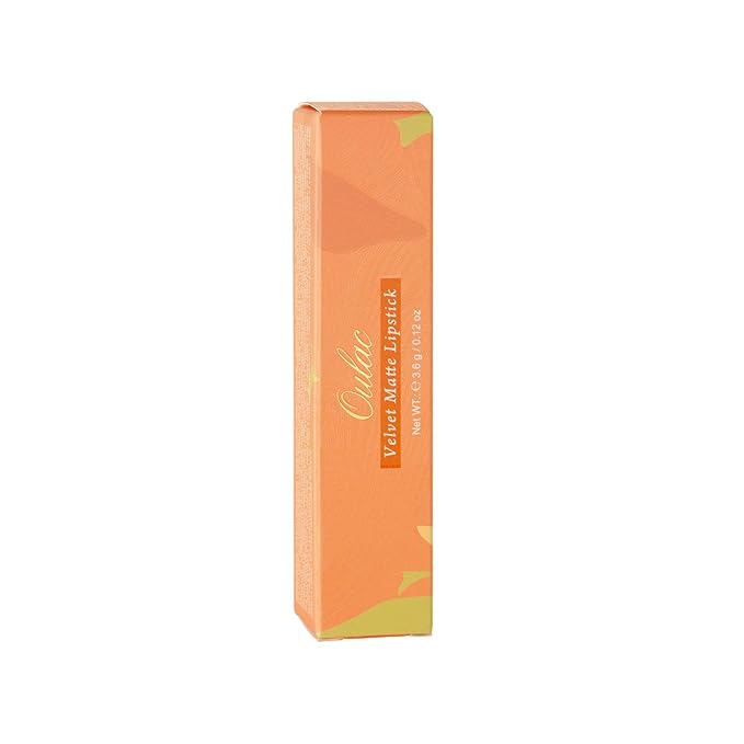 Oulac Red Creamy Matte Lipstick, Soft Satin Finish Lipsticks for Women with Moisturising Formula, Rich Color, Highly Pigmented Enriched with Rose Oil, Vegan & Cruelty-Free| 3.6g (Y09)