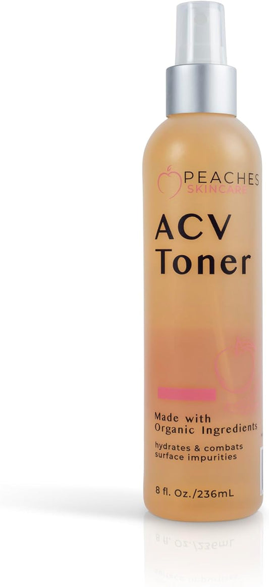 Vegan Facial Toner with Citrus Extracts – Gently Exfoliates and Targets Acne and Blemishes – Apple Cider Vinegar Face Toner (8 oz)