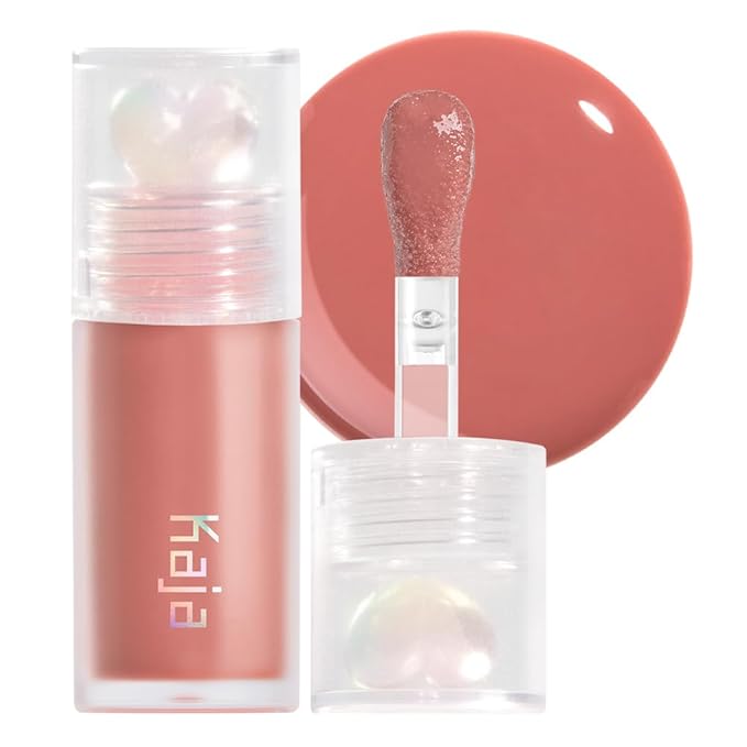 Kaja Lip Plumping - Juicy Glass 07 Fig Smoothie | Hydrating, Feel Plumped and Lightweight with Vitamin Tree Fruit Oil, Vegan, Cruelty-Free, Clear Tint Stain Shine Gloss Plumper, Long Lasting