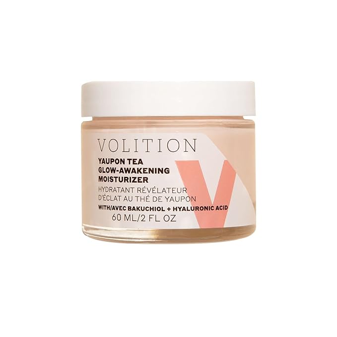 Volition Beauty Yaupon Tea Glow-Awakening Facial Moisturizer - Face Cream Energizes Tired Skin - Natural Retinol Alternative Bakuchiol Age-Defying (Full Size (2 oz))