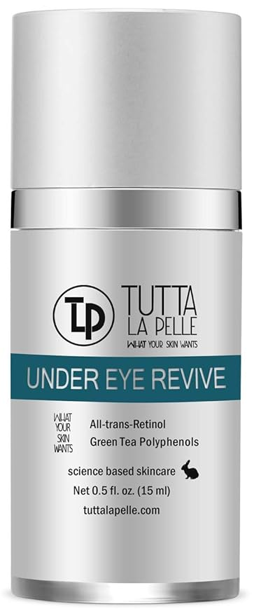 Under Eye Repair Cream - All-Trans-Retinol UNDER EYE REVIVE Anti Aging Eye Cream For Dark Circles And Puffiness, Under Eye Bags, Fine lines, Wrinkles - 0.5 Oz