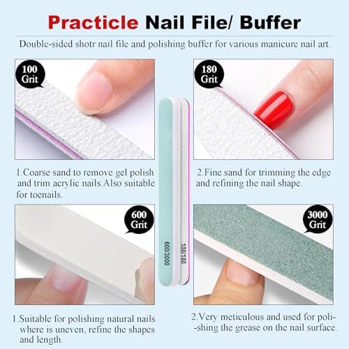 LOUINSTIC 2×15 ml Easy & Quick Gel Nail Remover Kit – Professional Gentle Acetone-Free Gel Polish Remover for Nails in 2–5 Minutes, No Soak or Foil, Includes Nail File – Home DIY Manicure & Travel