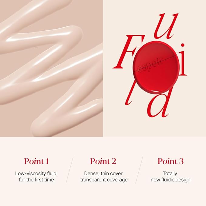 Espoir Be Velvet Fluid Foundation #21 Ivory 1.05oz | Luxurious Velvet Finish | Thin, Dense Coverage Matte Foundation | Long-Lasting Hydrated Radiance Liquid Foundation | Korean makeup Foundation