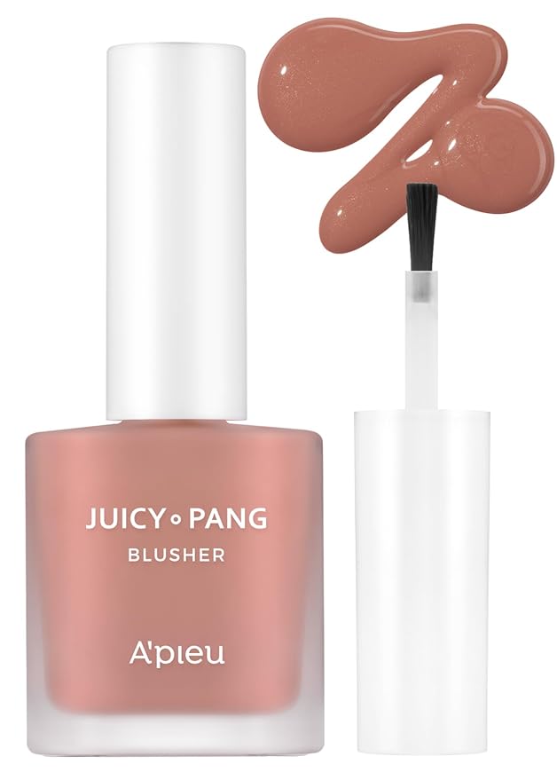 A'PIEU JUICY-PANG WATER BLUSHER (BE01 - Fig Pearl) Korean Liquid Blush For Cheeks K Beauty Makeup