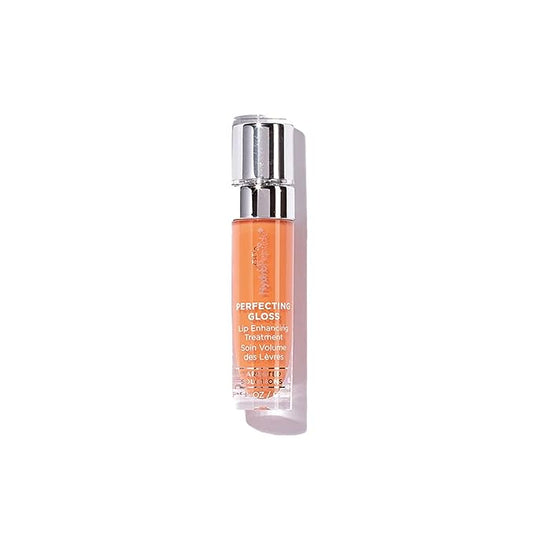 HydroPeptide Perfecting Gloss, Lip Plumping Gloss & Hydrating Treatment, Volumizing Collagen-Boosting Enhancer with Hyaluronic Acid & Peptides, Beach Blush, 0.13 Ounce