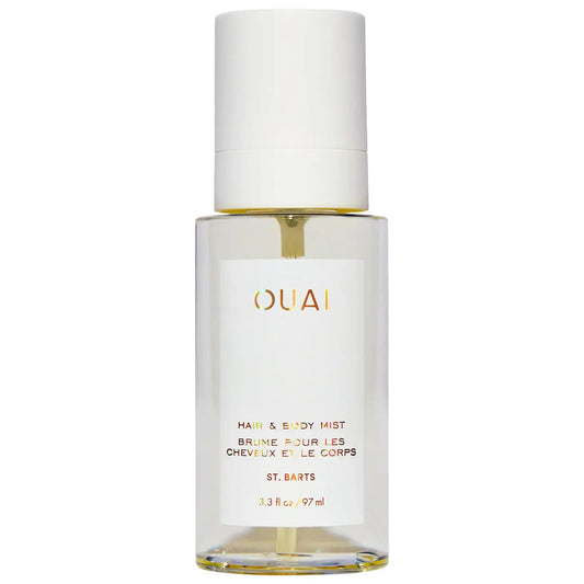 OUAI St. Barts Hair and Body Mist - Tropical-Scented Hair Perfume and Body Spray - Notes of Dragonfruit, Orange Blossom, Tuberose & Musk (3.3 Fl Oz)