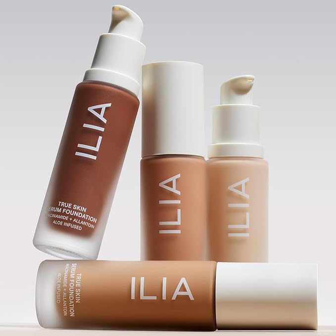 ILIA - True Skin Serum Foundation | Non-comedogenic, Cruelty-Free, Vegan, Weightless Feel, Buildable Coverage, Safe For Sensitive Skin (Chios SF6)