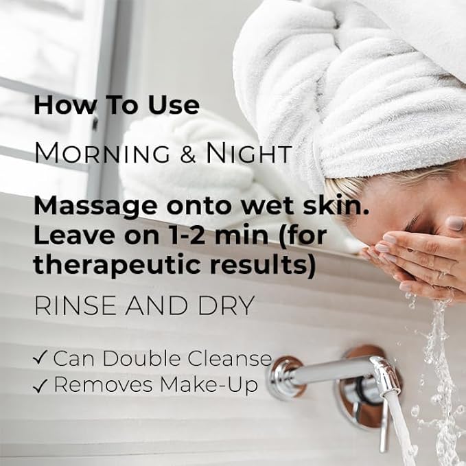 Bioactive Cleanser Oily Skin - Non-Foaming Facial Cleanser Provides a Gentle Deep Clean and Eliminates Excess Oil Face Wash (4.5 fl oz)