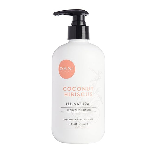 Naturals Hand & Body Lotion - Coconut Hibiscus Scented, Moisturizing & Nourishing Lotion for Dry Skin, Deep Hydration with Natural & Organic Ingredients, Paraben-Free, Vegan & Cruelty-Free, 12 Oz