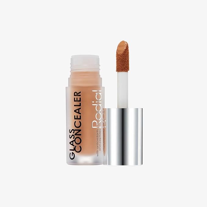 Rodial Glass Concealer Shade 4 - Luminous, Full-Coverage Cream with Peptides and Antioxidants for Flawless Skin, 0.1 fl. oz.