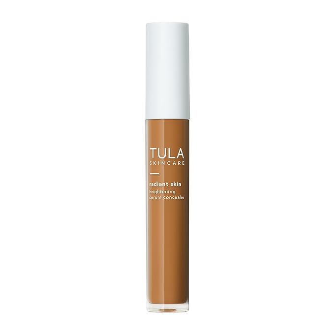 TULA Skin Care Radiant Skin Brightening Serum Concealer - Conceals Dark Circles & Discoloration, Longwearing & Crease-Resistant, Brightens the Appearance of Skin Over Time, Shade 155, 0.18 fl oz.