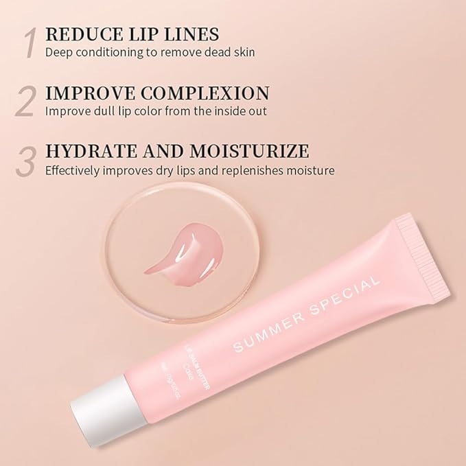 Summer Ultra-Hydrating Lip Butter Balm – Natural Vegan Lip Balm for Instant Moisture, Shine & Hydration – Sheer-Tinted, Soothes & Softens Dry Lips, Bálsamo labial hidratante #4 Cake 0.5 Fl Oz