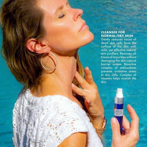 Bioactive Cleanser Normal to Dry Skin - Non-Foaming Facial Cleanser Provides a Gentle Deep Clean Face Wash and Ultra-Hydrating and Moisturizing Treatment (4.5 fl oz)