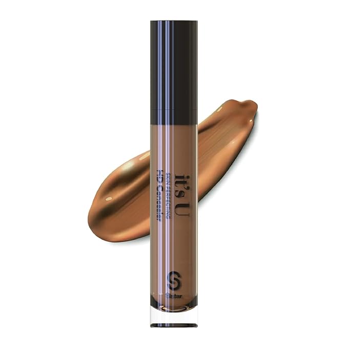 Sistar it's U Skin Perfecting HD Concealer Full Coverage Lightweight Long Lasting Correcting Liquid Contour Cover Masker Makeup 5 ml / 0.17 fl. oz (Brownie)