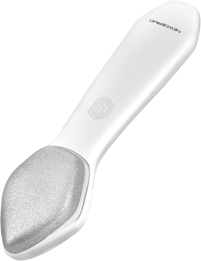 NEWDERMO Microdermabrasion Machine Pro, Large Diamond Electric Microdermabrasion Wand Tool With 3 Levels Frequency for Face Body Exfoliate Skin Care(White)