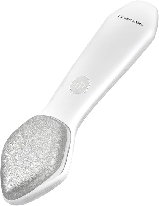 NEWDERMO Microdermabrasion Machine Pro, Large Diamond Electric Microdermabrasion Wand Tool With 3 Levels Frequency for Face Body Exfoliate Skin Care(White)