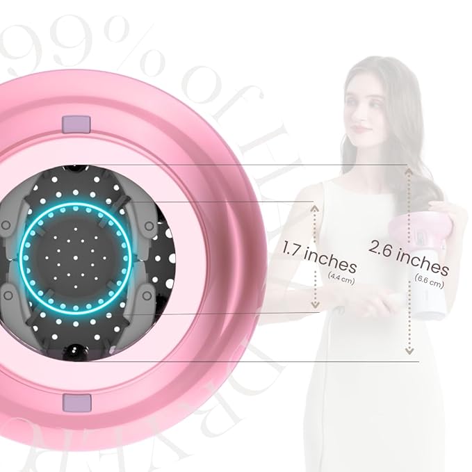 Universal Hair Diffuser “Super Sturdy” 1.7 Inch to 2.6 Inch for Natural Curly and Wavy Hair, Hair Dryer Attachment (Pink 2 Aroma Upgrade)