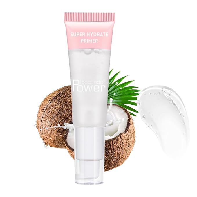 AKARY Gel-Based & Hydrating Face Primer For Smoothing Skin & Gripping Makeup with Vitamin E, Long-Wear Foundation Face Primer for Oil Control, Even Fine Lines, 0.81 Fl Oz, 05 Coconut