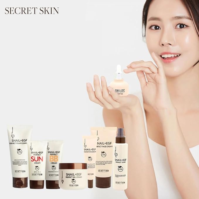 SECRET SKIN Snail+EGF Perfect Cream Wrinkle Bounce Firming Fine line Care Korean Skin Care (#03 Foam Cleanser)