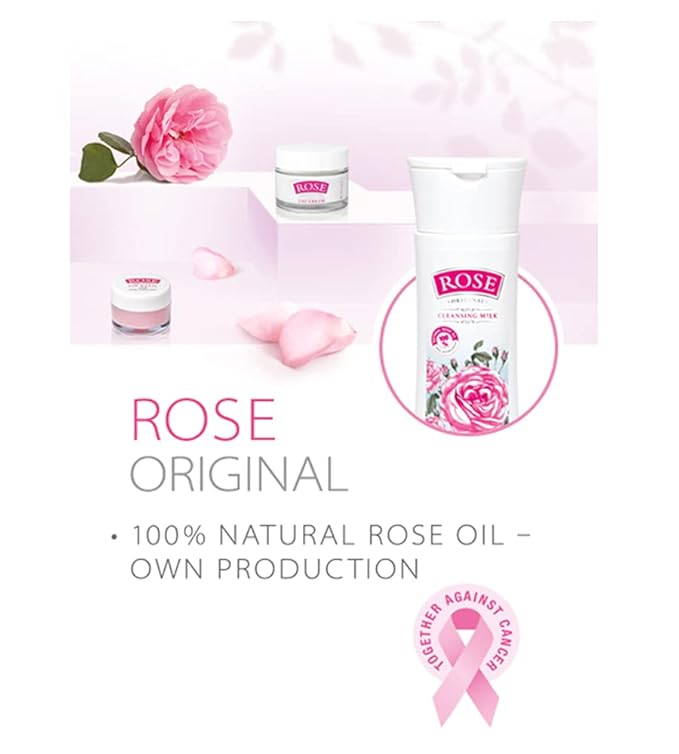 Bulgarian Rose Oil Moisturizing Body Care 3 Piece Gift Set - Natural Rose Body Lotion, Natural Rose Body Wash, Natural Rose Hand Cream