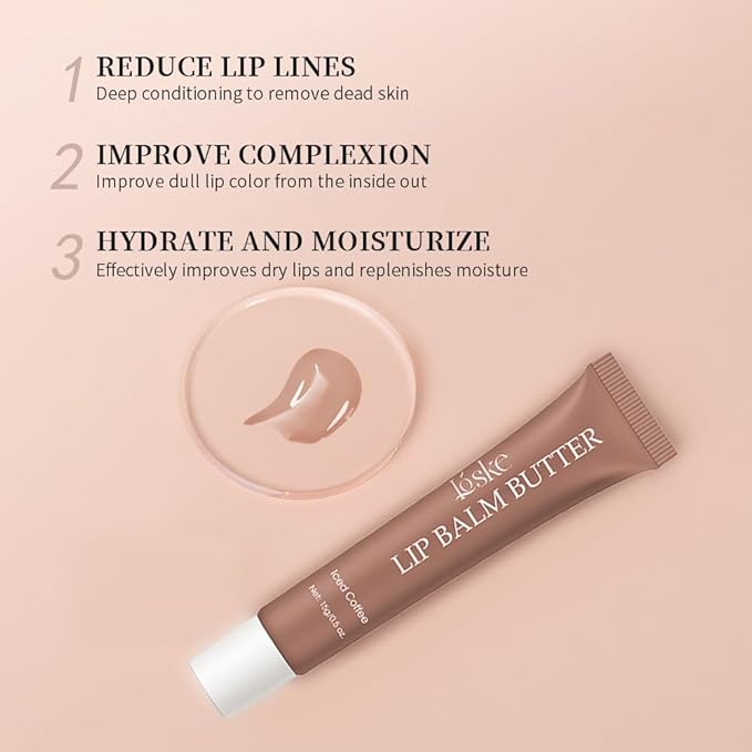 Summer Butter Lip Balm, Moisturizing Hydrating Natural Lip Care, Rich in Nutrients for Soft Smooth Lips (4Colors)
