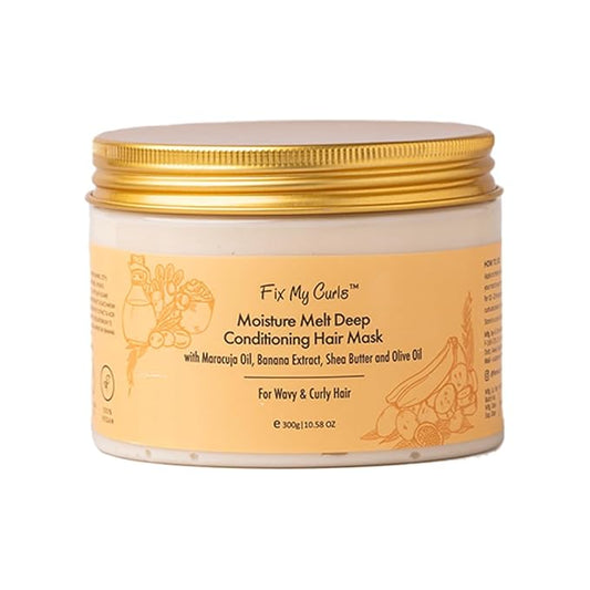Moisture Melt Deep Conditioning| Hair Mask for Dry, Damaged, and Chemically Treated Hair| 8 Magical Oils, Shea Butter, Vitamins| Pro-Keratin Bond Repair |Weekly Revitalization, (10.5oz)