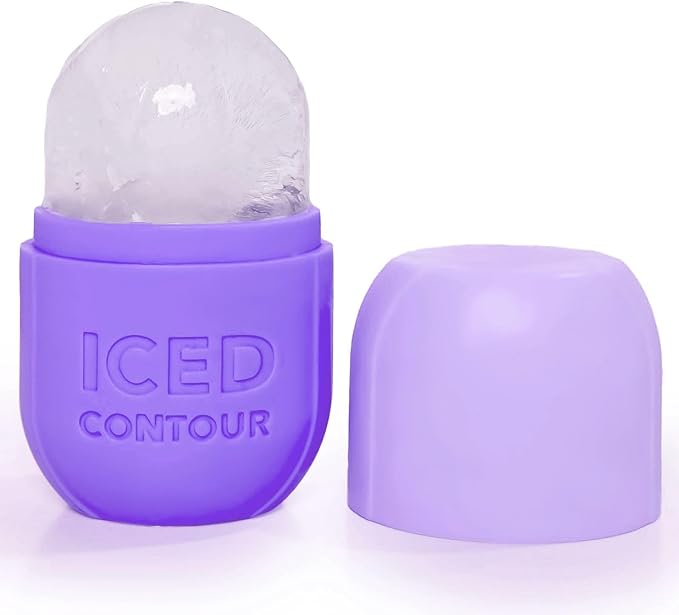 Ice Roller for Face, Ice Face Roller for Eyes, Neck and Cold Therapy for Injuries. Ice Mold for Face Massager, Skin Care. Remove Fine Lines, Shrink Pores, Reduce Acne (Purple)