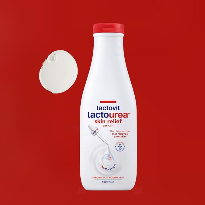 Lactovit| Lactourea Body Wash | Hydrating Shower Gel for Dry Skin | With Urea ProLactiC10 Complex, Lactic Acid & Pure Urea | Soft & Youthful Skin | Dermatologist Recommended |6 x 600 ml