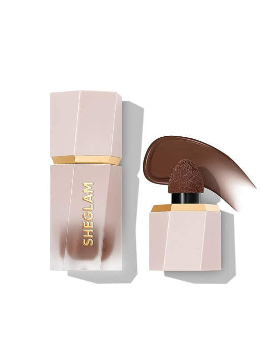 SHEGLAM Sun Sculpt Cool Toned Liquid Contour Stick Long Lasting Cream Bronzer Makeup - Earthy Sepia