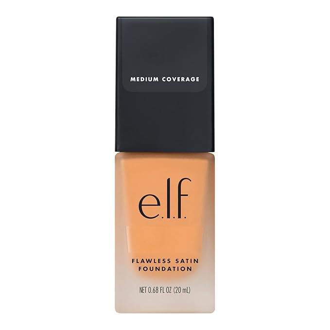 e.l.f. Flawless Finish Foundation, Lightweight & Medium Coverage, Semi-Matte Finish, Buttercup, 0.68 Fl Oz (20mL)