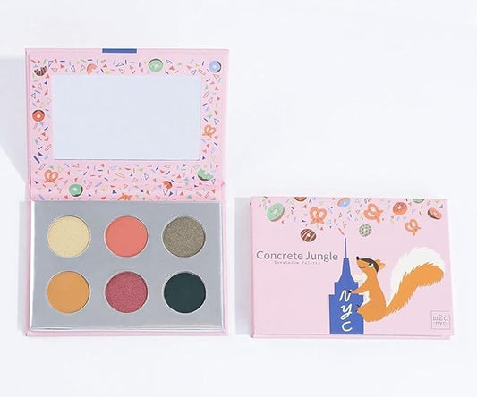 M2U NYC Eyeshadow Palette, Eye Shadow, Makeup Palette, Eye Shadow Palette Makeup, Makeup Palettes, 6 Tones/Shades, Multiple Colors from Nude to Bold (Green/Yellow Pop Colors)