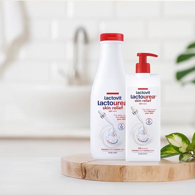 Lactovit| Lactourea Body Wash | Hydrating Shower Gel for Dry Skin | With Urea ProLactiC10 Complex, Lactic Acid & Pure Urea | Soft & Youthful Skin | Dermatologist Recommended |6 x 600 ml