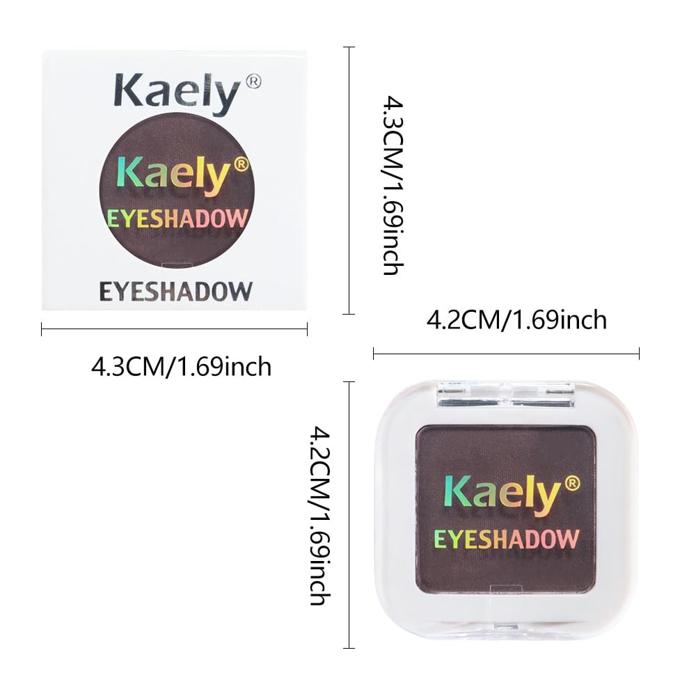 Kaely Smokey Plum Single Eyeshadow Makeup, Purple Neutral Powder Matte Eye Shadow for Older Women, Monochrome Eye Shadow Palette Pigmented Waterproof, sombras para ojos, Lightweight Blendable, 15