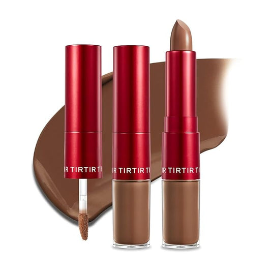 TIRTIR Glide&Hide Blurring Concealer - Creamy texture, Conceals dark circles and wrinkles, Dual formula (liquid tip & balm stick), Long-lasting wear, Korean Makeup, #9N, 0.28 Oz