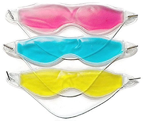 Reusable Hot/Cold Therapeutic [Gel Eye Masks] (Pack of 3 Migraine Relief Relieves Pain Naturally